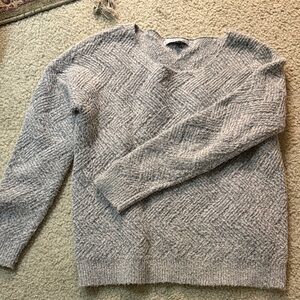 Woman’s Gray textured  Sweater